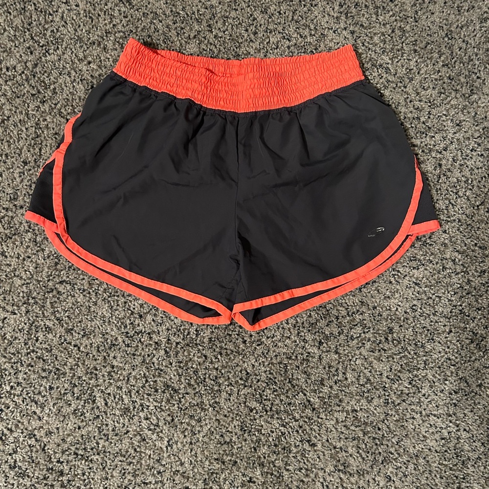 Women's Champion Gray and Bright Orange Athletic Shorts- Size Medium!
